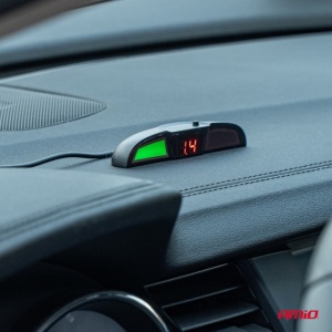 Kit senzori parcare argintii, fi22, cu display LED-COB - Img 2