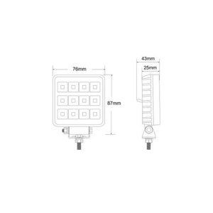 Lampa de lucru, 12 LED, 12W - Img 3