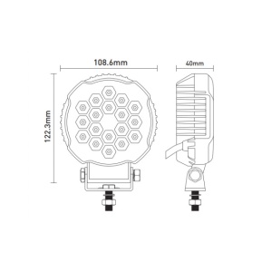 Lampa de lucru 18 LED-uri - Img 3