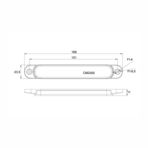 Lampa LED 12-36V ALB - Img 3