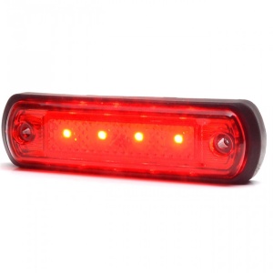 Lampa led dreptunghiulara rosie WAS 30x108.60 mm