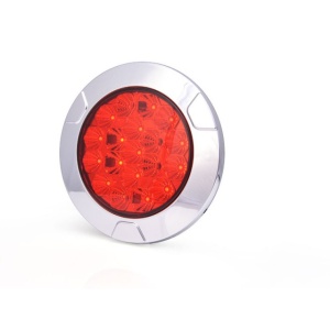 Lampa led rosie ROTUNDA 2 FUNCTII LUMINOASE fi 25 cm