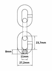 LANT G80 GALVANIZAT ridicare - ancorare 8mm - Img 2