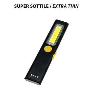 Lanterna LED Reincarcabila STEALTH 3W, Ultra Subtire din Aluminiu, Neagra - Img 6
