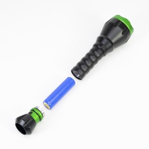 Lanterna PNI Adventure F750 Green Light din aluminiu, LED 10W, 500 lm, pana la 850 m, IP44, acumulator 4000mAh inclus, incarcare prin USB Type-C, lumina verde perfecta la vanatoare - Img 6