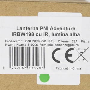 Lanterna PNI Adventure IRBW198, focus, Li-Ion 3000mAh, IR850, IR940 si lumina alba - Img 7