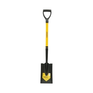 Lopata otel dreapta 175x285x1020mm, coada din fibra de sticla cu maner D Crownman