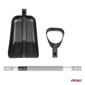 Lopata zapada din plastic, coada telescopica aluminiu 103-131cm - Img 2