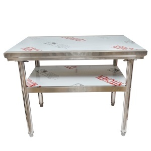 Masa de lucru apicola din inox 1000x700x800mm cu raft
