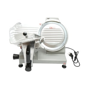 Masina de feliat carne si mezeluri electrica 150W, 220V, grosime reglabila 0.2-12mm, diametru lama 250mm - Img 2
