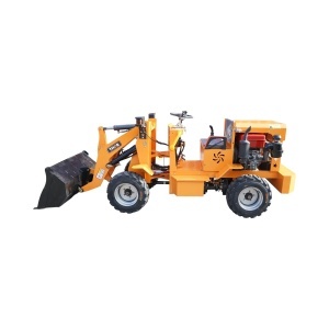 Mini incarcator frontal articulat 900kg 4x4, motor diesel 35CP, capacitate ridicare 500kg, latime cupa 1000mm THOR - Img 2