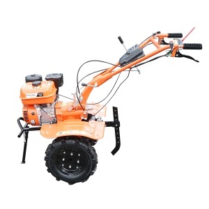 Motocultor 7.5CP cu freza 100cm, motor benzina 4 timpi 212cc OHV, viteze 2+1, transmisie pinioane, roti 4.00-8 Breckner Germany - Img 4
