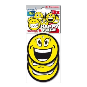 Odorizant auto Power Air Emoticon Happy Face , aroma vanilla