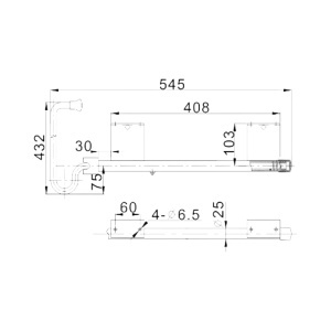 Opritor usa remorca camion cu suport tip francez din otel zincat 545mm - Img 5