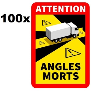 PACHET 100 Autocolant Reflectorizante "Angles morts"