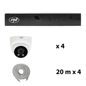 Pachet supraveghere video NVR POE PNI House IP710J, 4 camere PNI IP505J, 5MP si cabluri incluse - Img 5