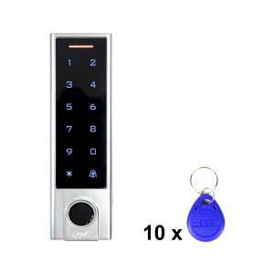 Pachet Tastatura control acces PNI DK350 cu Wi-Fi aplicatie Tuya si 10bc Tag TEM01 125 KHz 64 bit - Img 7