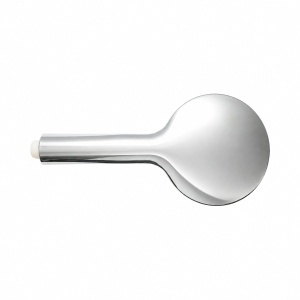 Para de dus baie rotunda, 3 functii, duze silicon, crom lucios, plastic 120x250mm - Img 3