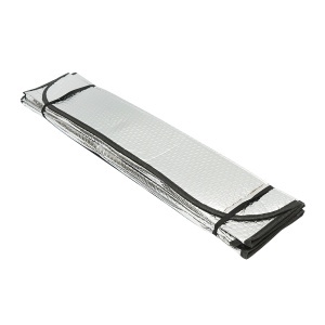 Parasolar parbriz auto 130x60cm folie de aluminiu si ventuze de fixare Breckner Germany - Img 2