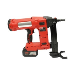 Pistol de batut cuie in beton si metal cu acumulator 20V, 4Ah Li-ion, LED, brushless, 100 Joule, cuie 15-40mm, diametru 2.7-3mm, magazie 33 cuie Breckner Germany - Img 8