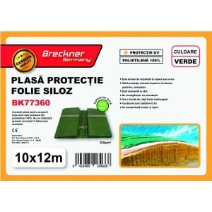 Plasa/prelata protectie pentru folie siloz verde 10x12m Breckner Germany - Img 3