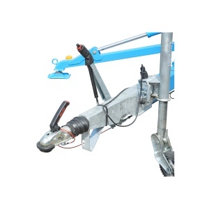 Platforma/nacela pentru lucru la inaltime tip remorca 16m, 200Kg cu telecomanda motor benzina - Img 4