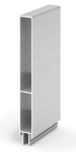 Profil aluminiu anodizat 2500 mm, T5 superior
