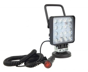 Proiector 16 LED, 10-30V, 48W cu magnet si maner