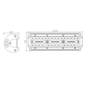 Proiector 60 LED 234mm 90W(3200Lm) - Img 2