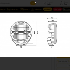 Proiector LED X-SPIDER NINJA rotunda - Img 4