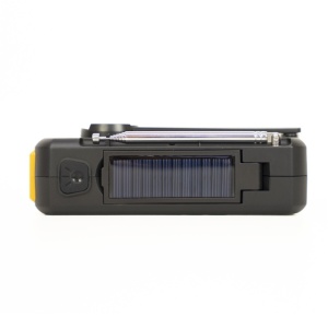 Radio portabil PNI DYN300, cu dinam, incarcare solara, lanterna, powerbank 4000 mAh, SOS, IPX3, orange - Img 6