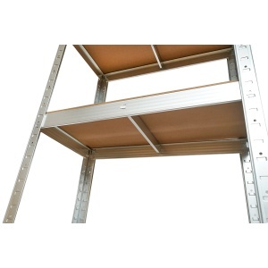 Raft metalic cu 5 polite MDF, 180x90x40cm, 175kg/polita, montaj fara suruburi Breckner Germany - Img 5