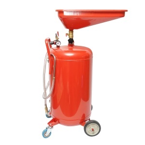 Recuperator de ulei 80L cu palnie si sistem de golire pneumatic