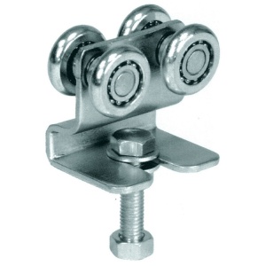 Rola cu 4 roți cu placă pentru șina suspendată nr. 1 (43 kg fiecare)