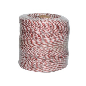 Rola fir rosu-alb fi 3mm 4x0.3mm 0.5 Ohm/m SS, 500m gard electric Breckner Germany - Img 2