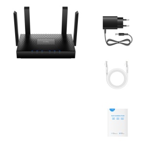Router Wi-Fi PNI WR3000, LAN/WAN, Wi-Fi 6, Mesh Wi-Fi Router, 802.11ax, 160MHz, MU-MIMO, negru