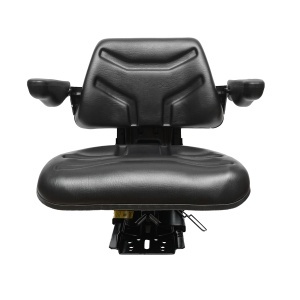 Scaun pentru tractor, negru, reglabil cu cotiera, latime sezut 485mm