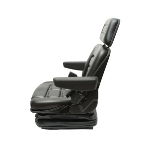 Scaun universal reglabil pentru tractor cu centura de siguranta, cotiere si suspensie mecanica 830x610mm - Img 3