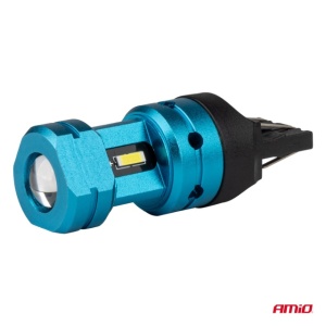 Set 2 becuri auto LED CANBUS alb T20 7443 W21/5W 4SMD 1860 12V 24V - Img 3
