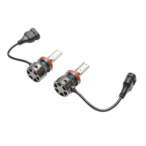 Set 2 becuri auto LED H11, 27W, 12V lumina alb rece - Img 3