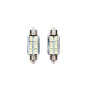 Set 2 becuri LED SMD SOFIT 36mm 12V 0,2A lumina rece Breckner Germany