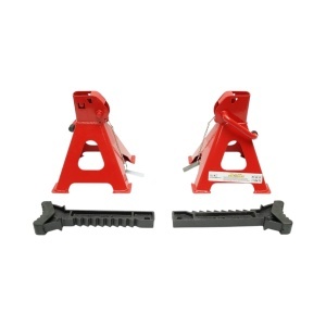Set 2 cricuri suport capra auto 3T, reglabile 290-430mm, capace cauciuc, sigurante blocare Breckner Germany - Img 3