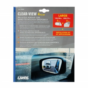 Set 4 folii universale pentru oglinzi sau geamuri auto antiaburire, anti stropire - Img 4