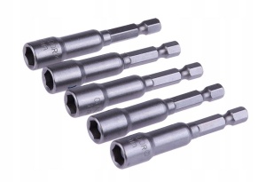 Set 5 buc chei tubulare prindere mandrina 8mm 1/4 Drel