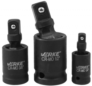 Set articulatii pentru chei tubulare 1/4'' 3/8'' 1/2'' VERKE