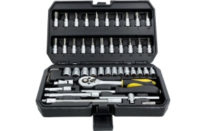 Set chei tubulare Drel 1/4", 46 buc