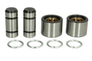 Set de montaj saboti de frana (scoaba de prindere, pivot, rulou)