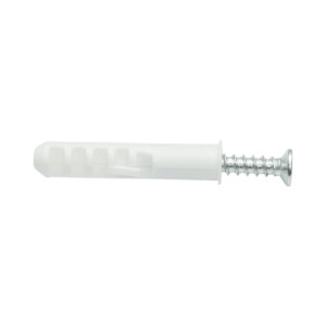 Set diblu universal din plastic alb 10x50mm cu surub 6x45mm 50 buc/set - Img 5