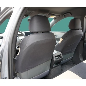 Set huse scaune auto universale crem-negru, material textil 8 piese - Img 6