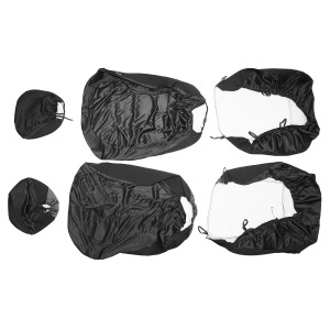 Set huse scaune universale gri negru - Img 4